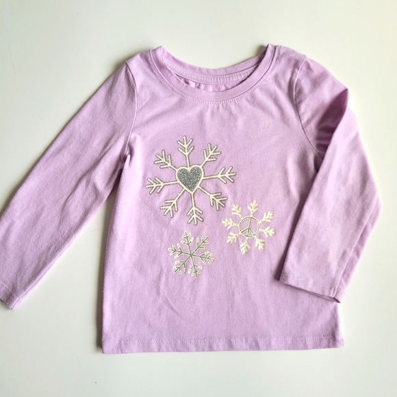 Cat & Jack Toddler Girl Bundle 4 Long Sleeved Graphic Tees size 18M - Picture 14 of 16